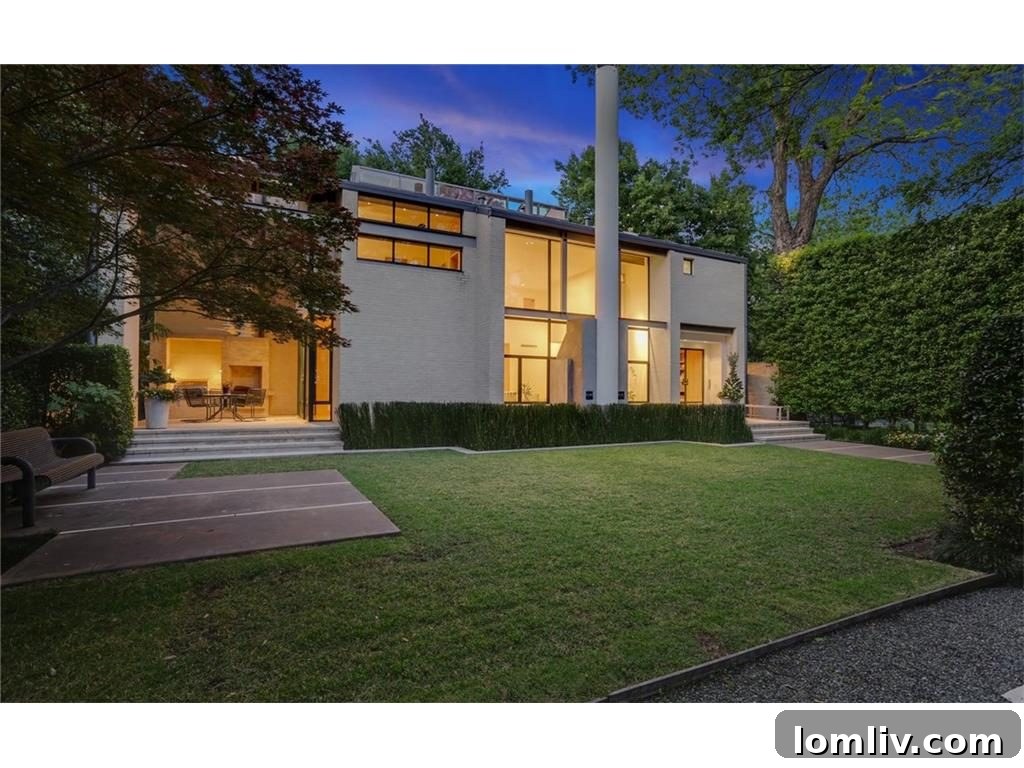 Exterior view of 3908 Euclid, a premier Highland Park luxury home set for auction.