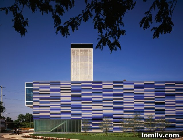 The Gary Comer Youth Center, a striking example of John Ronan's architectural vision.