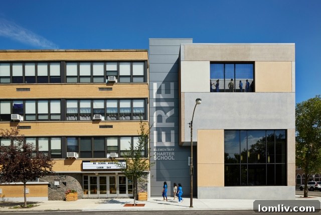 Erie Elementary Charter School, another notable design by John Ronan, FAIA.