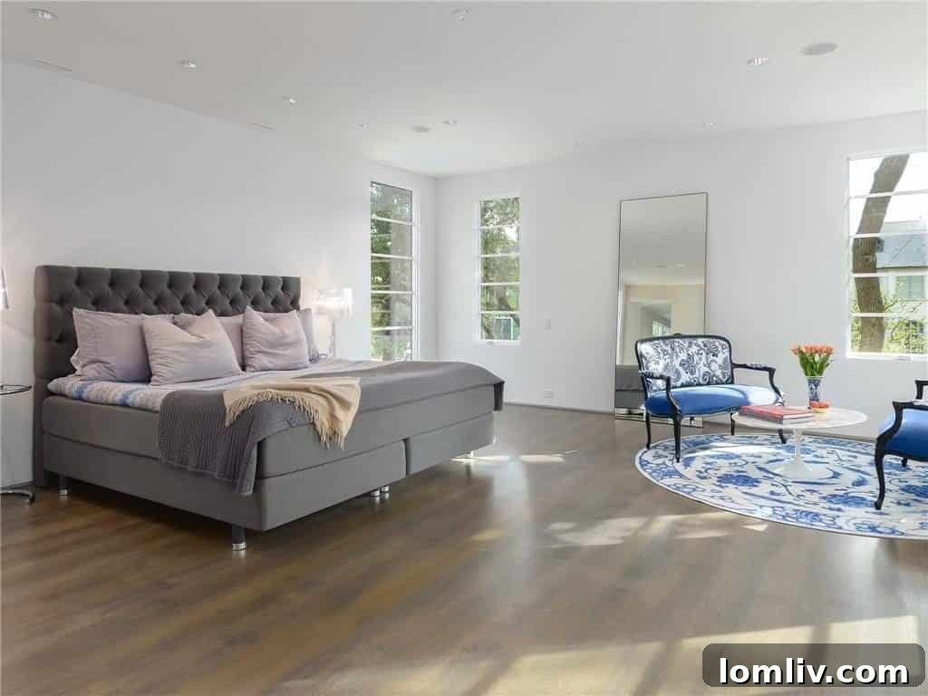 Contemporary Guest Bedroom with Thoughtful Design Elements
