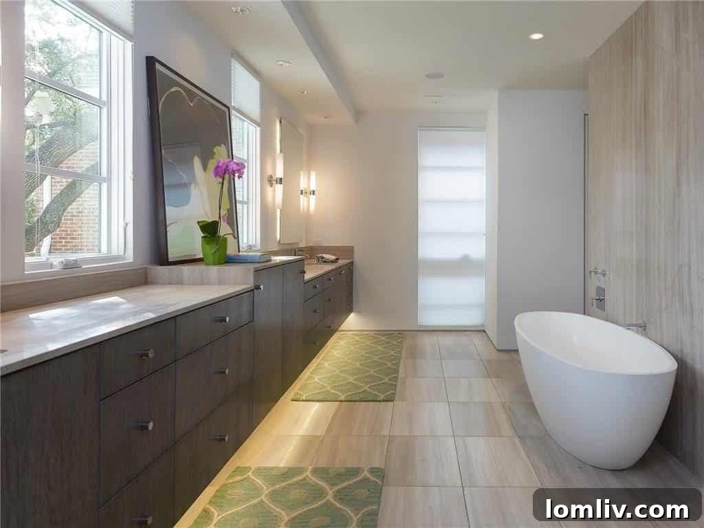 Stylish Guest Bathroom with Clean Lines and Quality Materials