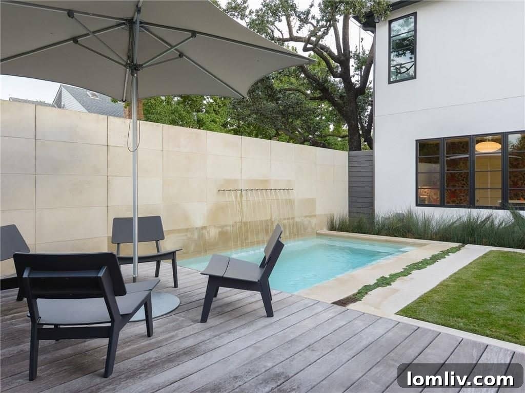 Luxurious Backyard with Cocktail Pool and Expert Landscaping by David Hocker