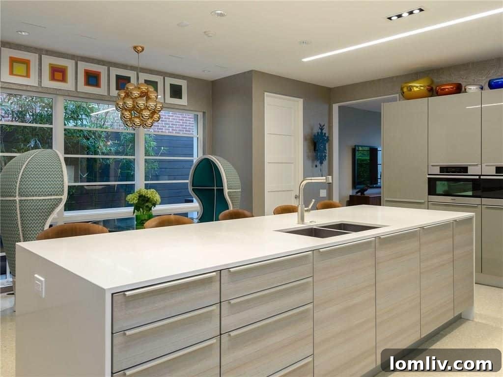 Gourmet Kitchen with Poggenpohl Cabinetry and High-End Appliances