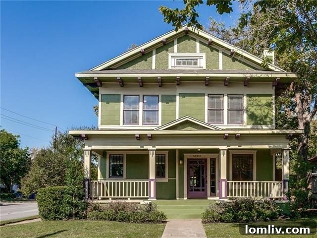 Belmont Craftsman Shines Bright in This Week's Dallas Open House Roundup 3 Exquisite kitchen of the Belmont Craftsman at 5803 Richmond Ave, featuring custom cabinetry and quartz countertops.