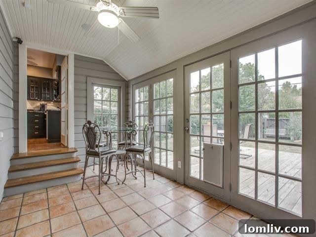 Belmont Craftsman Shines Bright in This Week's Dallas Open House Roundup 25 Sunroom opening to the backyard deck, offering additional bright living space in the M-Streets Colonial.