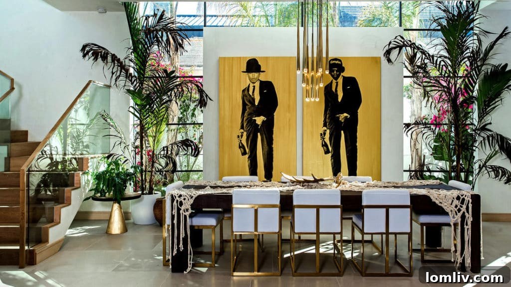 Indoor-outdoor dining area, seamless transition to garden