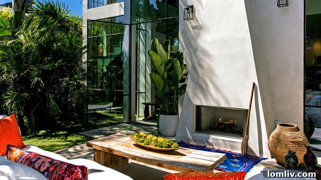 Lush backyard with privacy and sophisticated landscaping