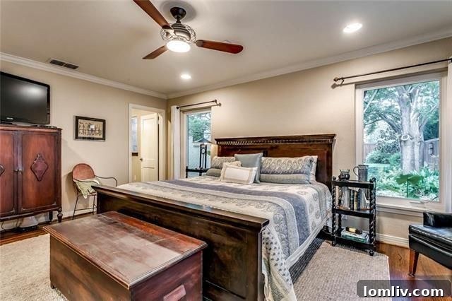 Bright Master Bedroom with Backyard Views - Fort Worth Real Estate