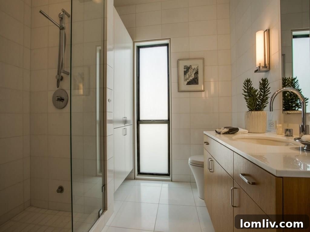 Double Vanity in Modern Bathroom