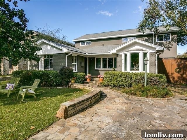 Charming exterior of the M-Streets traditional home at 6303 Martel Ave.