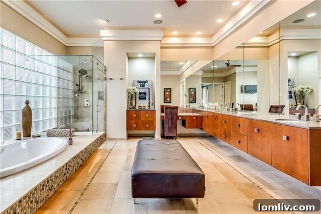 Luxurious master bathroom with oversized steam shower at 17 Winding Lake Dr.