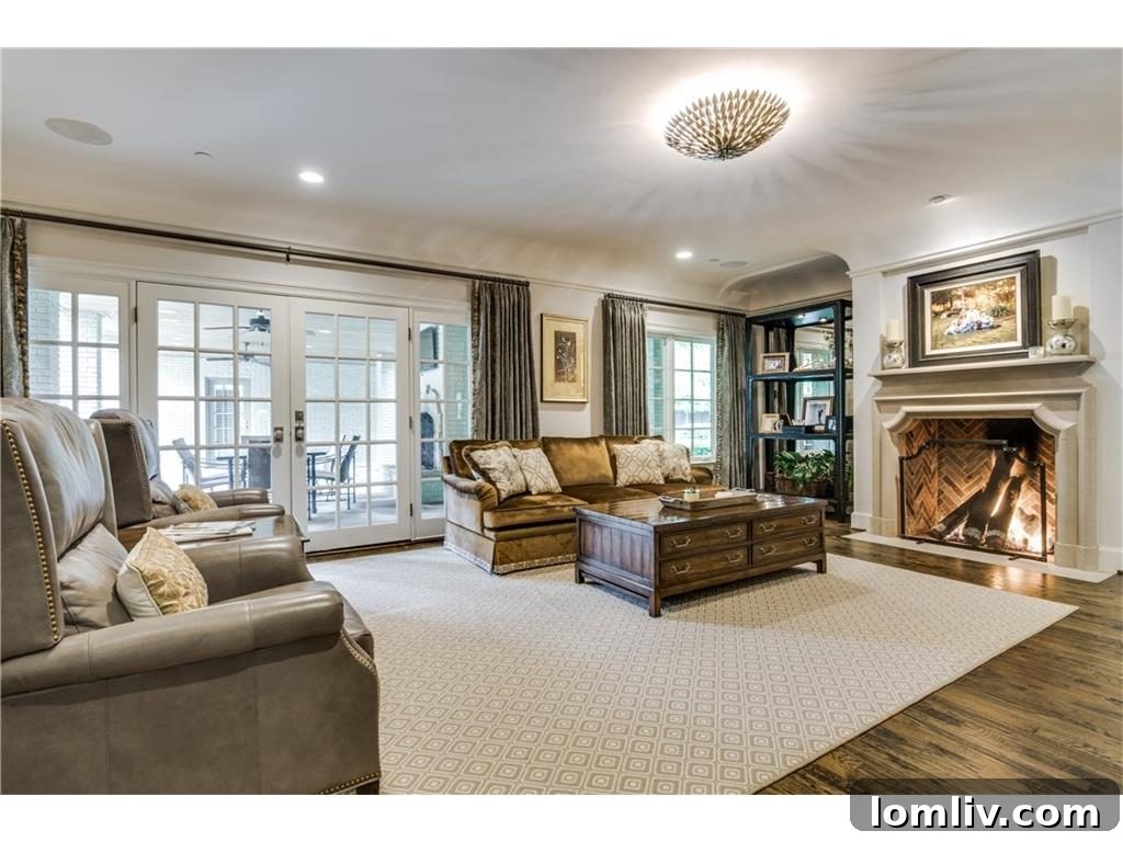 Luxurious bedroom with tasteful decor and comfortable furnishings