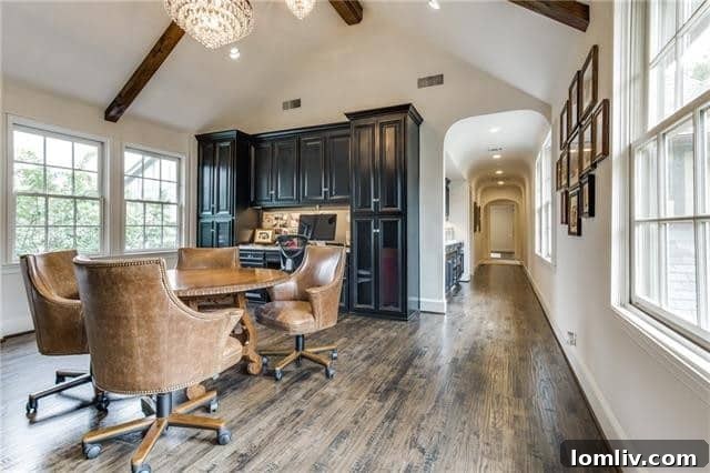 Secondary living area on the master bedroom floor, perfect for relaxation or media