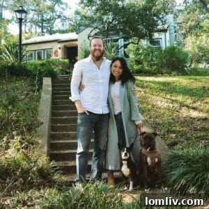 Landon and Thani Burke, hosts of the Preston Hollow art and real estate event.