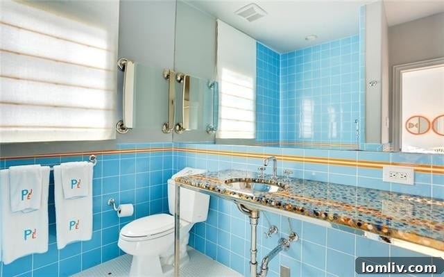 Well-designed vanity area in one of the upstairs bathrooms