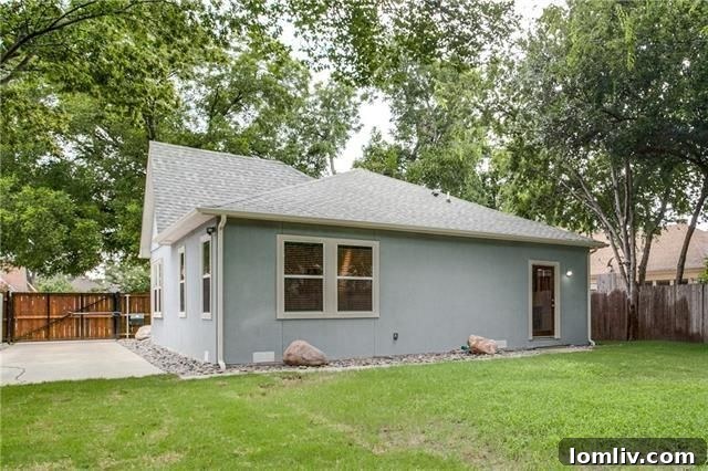 5218 Denton Drive: Large backyard with fresh roof, potential for a deck