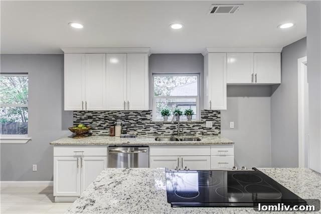Revitalized Buckner Terrace Ranch Highlights East Dallas's Best-Kept Secret 17 8448 Bellingham Drive - Modern renovated primary bathroom