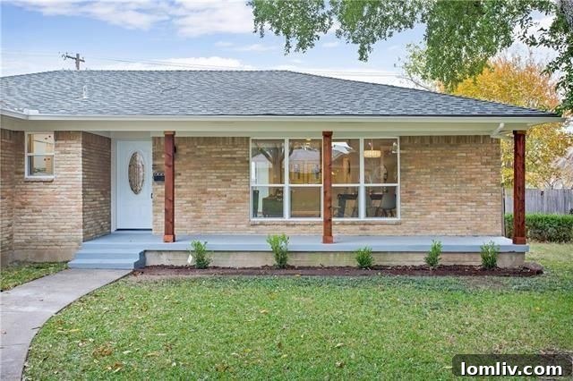 Revitalized Buckner Terrace Ranch Highlights East Dallas's Best-Kept Secret 4 8448 Bellingham Drive - Welcoming new front porch and entrance