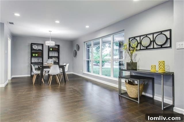 Revitalized Buckner Terrace Ranch Highlights East Dallas's Best-Kept Secret 6 8448 Bellingham Drive - Open concept dining area next to kitchen