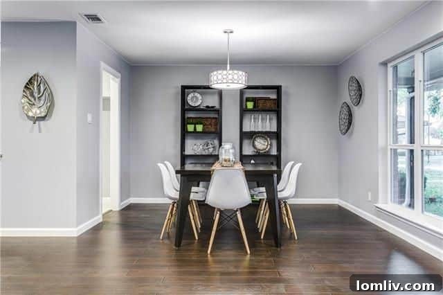 Revitalized Buckner Terrace Ranch Highlights East Dallas's Best-Kept Secret 7 8448 Bellingham Drive - Modern kitchen with white Shaker cabinets