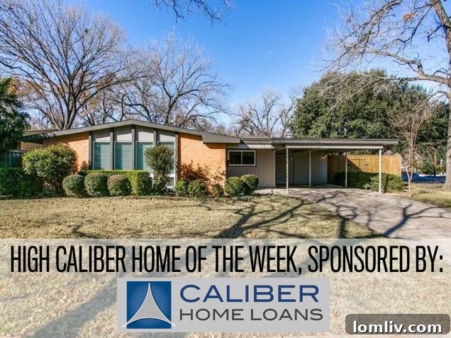 907 Tipperary Front View - A Charming Midcentury Modern Home in Lake Park Estates, Dallas