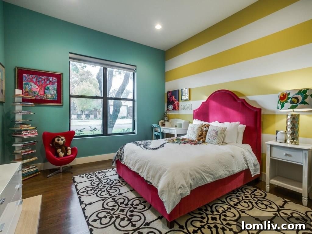 One of the inviting and well-appointed bedrooms on the main floor, designed for comfort and serenity.