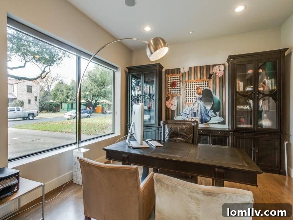 A closer look at the home's open-concept layout, highlighting the harmonious connection between the kitchen, dining, and living areas.