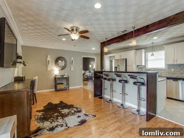 Entrepreneur's Next Venture Your Chance for a Fabulous Casa Linda Cottage 7 2421 Springhill Drive - Dining Area Flowing into Living Room