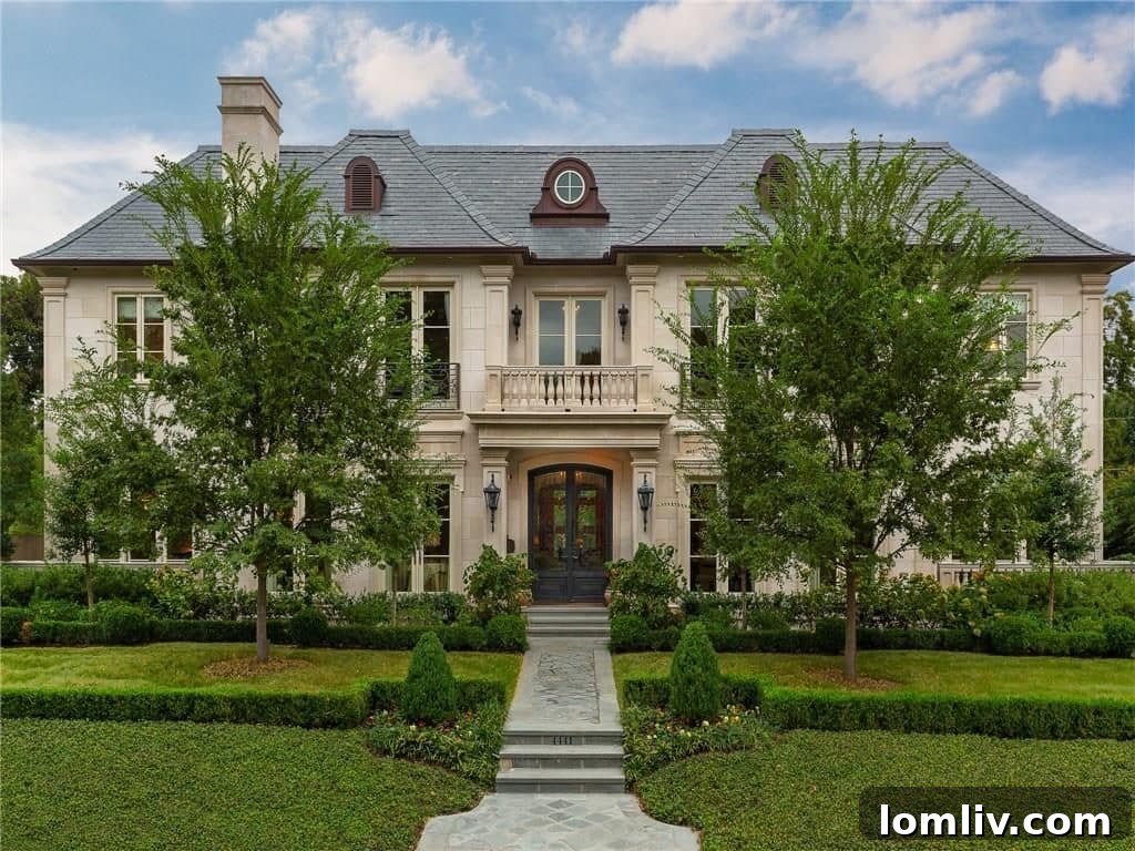 Stunning Modern French Chateau Facade in Highland Park