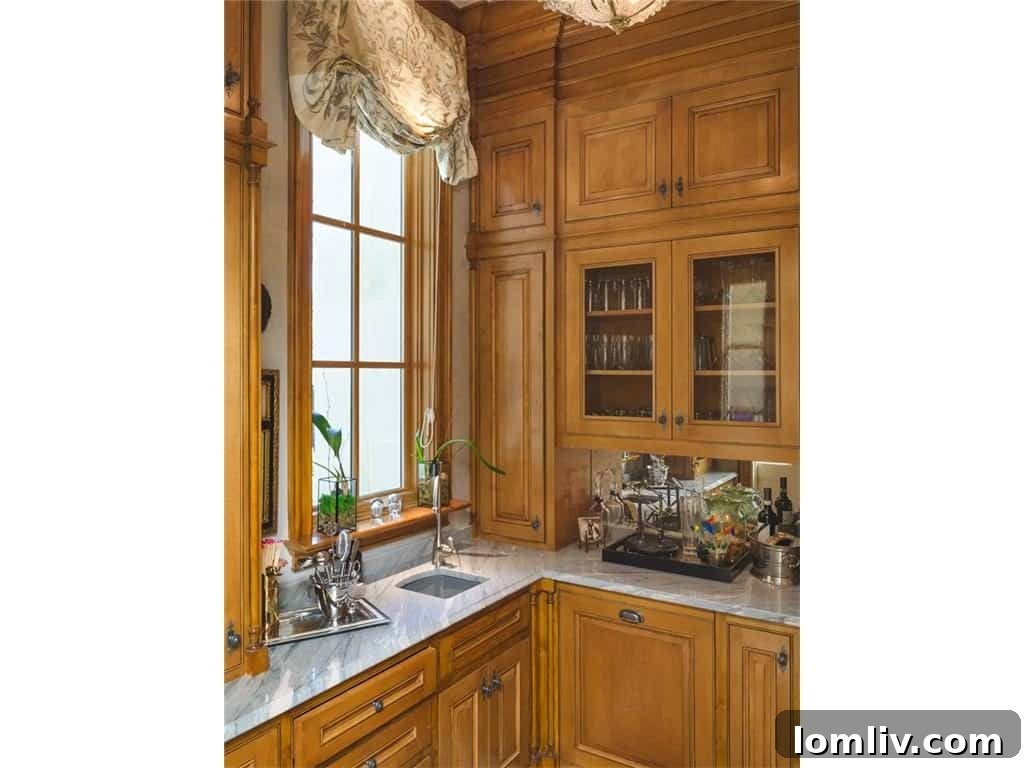 Detailed View of Kitchen Island and Countertops