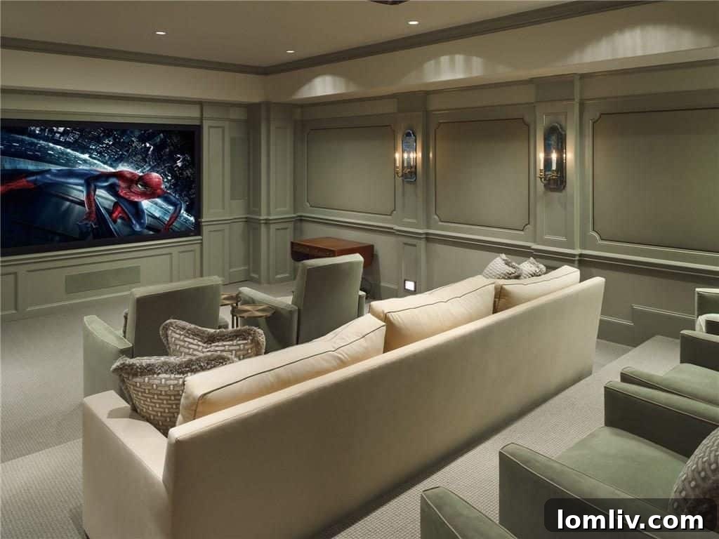 State-of-the-Art Home Theater on Basement Level