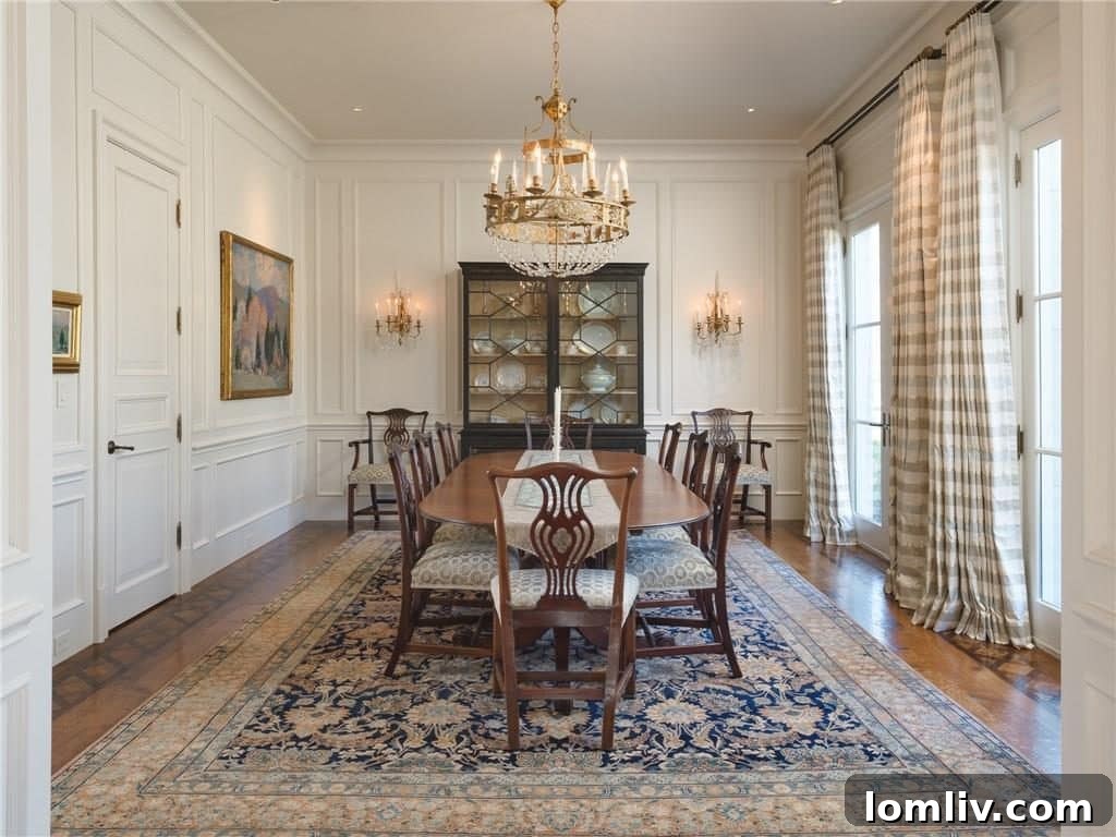 Expansive Dining Room Seating for 14 Guests