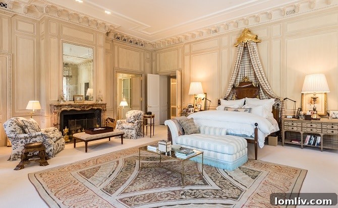 Dallas's Most Expensive Real Estate Deal: Andy Beal's 2016 Hicks Residence Purchase 32 The opulent master bedroom in the Hicks Crespi Main House, facing northeast.