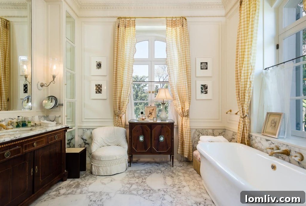 Dallas's Most Expensive Real Estate Deal: Andy Beal's 2016 Hicks Residence Purchase 34 Her private bathroom in the master suite, resplendent with Sherle Wagner fixtures.