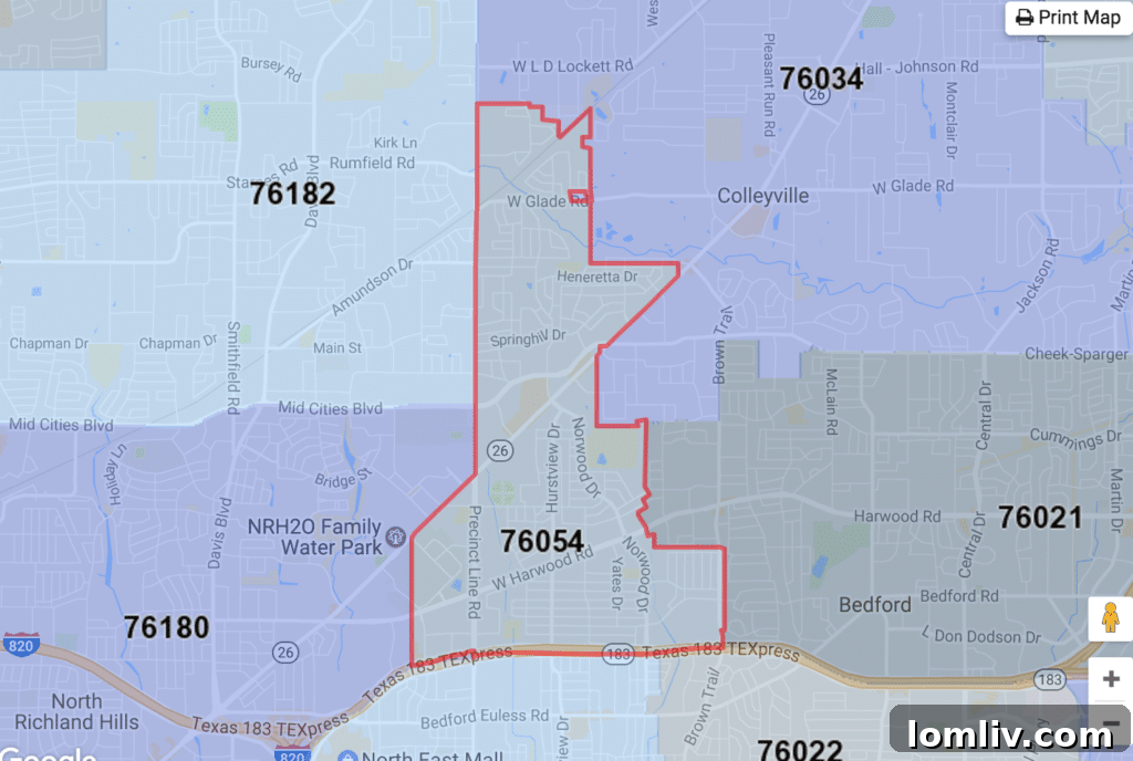 Hurst: affordable homes southeast of Colleyville