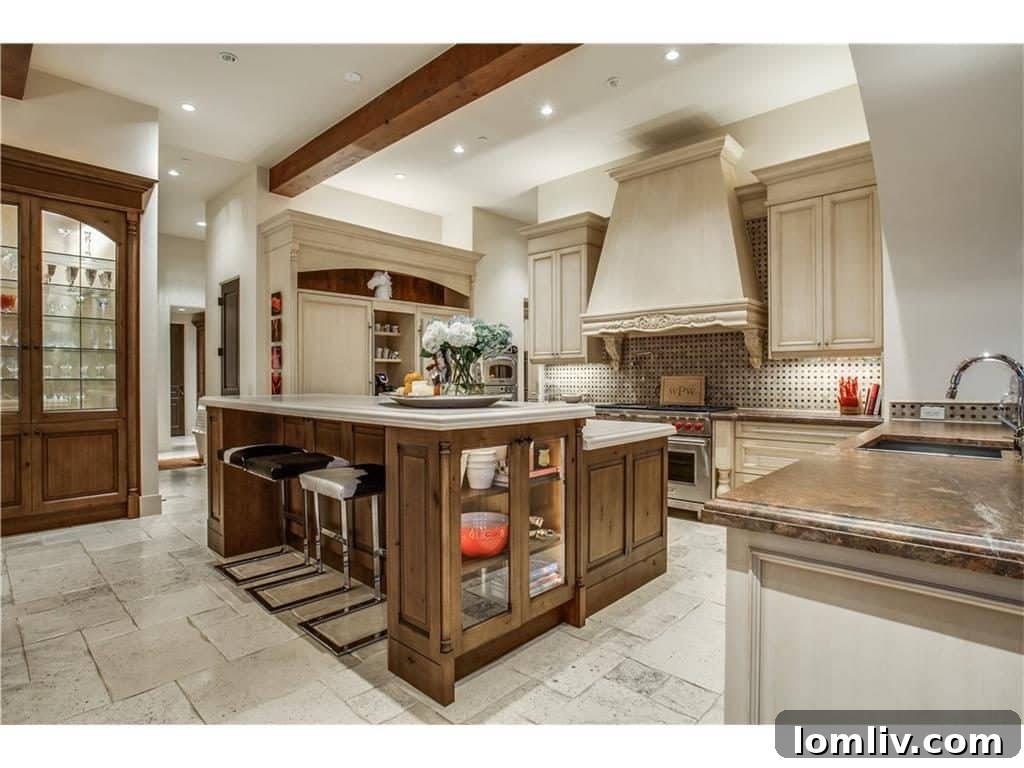 Close-up of the state-of-the-art kitchen with high-end appliances, perfect for culinary enthusiasts