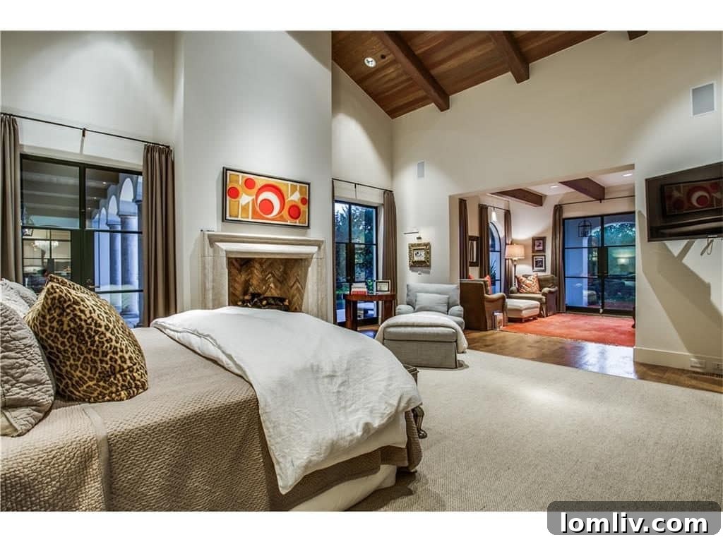 Another view of the spacious master suite, showcasing its refined design and comfort