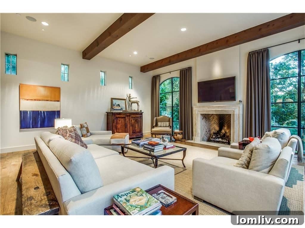 Spacious second living area, seamlessly connected to the gourmet kitchen at 10731 Bridge Hollow Court