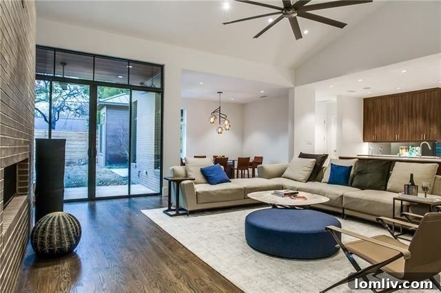 5715 Southwestern Living Room - High Ceilings and Natural Light