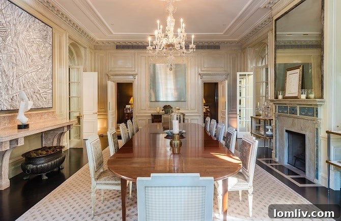 Hicks-Main-House-Dining-Room-Facing-North - Formal dining room of the main estate