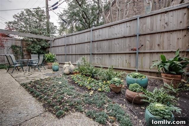 Lush Greenery in the Private Garden Space