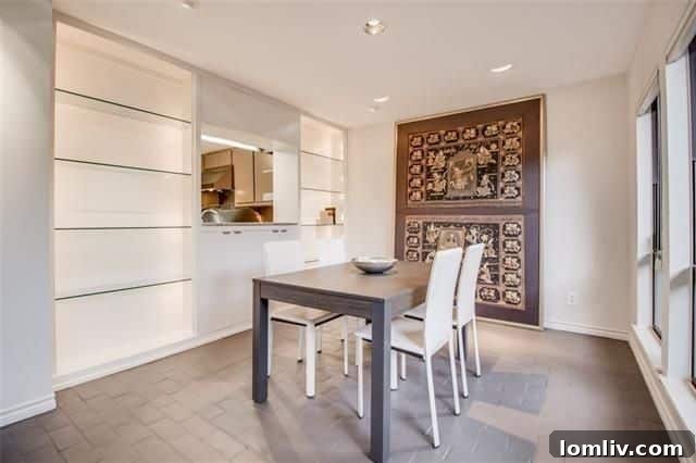 Modern Dining Area with Kitchen Pass-Through