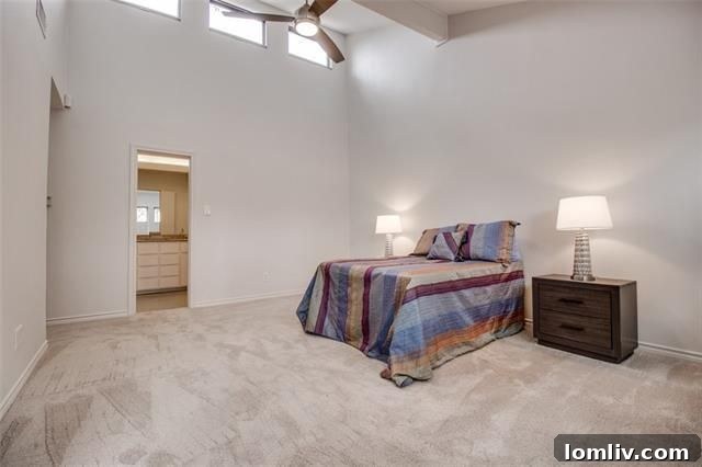 Luxurious Master Bedroom with Vaulted Ceiling