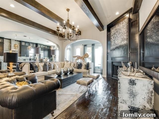 Alternate View of the Living Space Showcasing Architectural Details