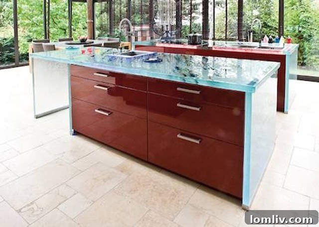 ThinkGlass Countertops with Custom Design
