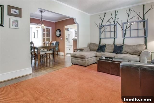 Updated Kitchen with White Cabinets and Granite Countertops