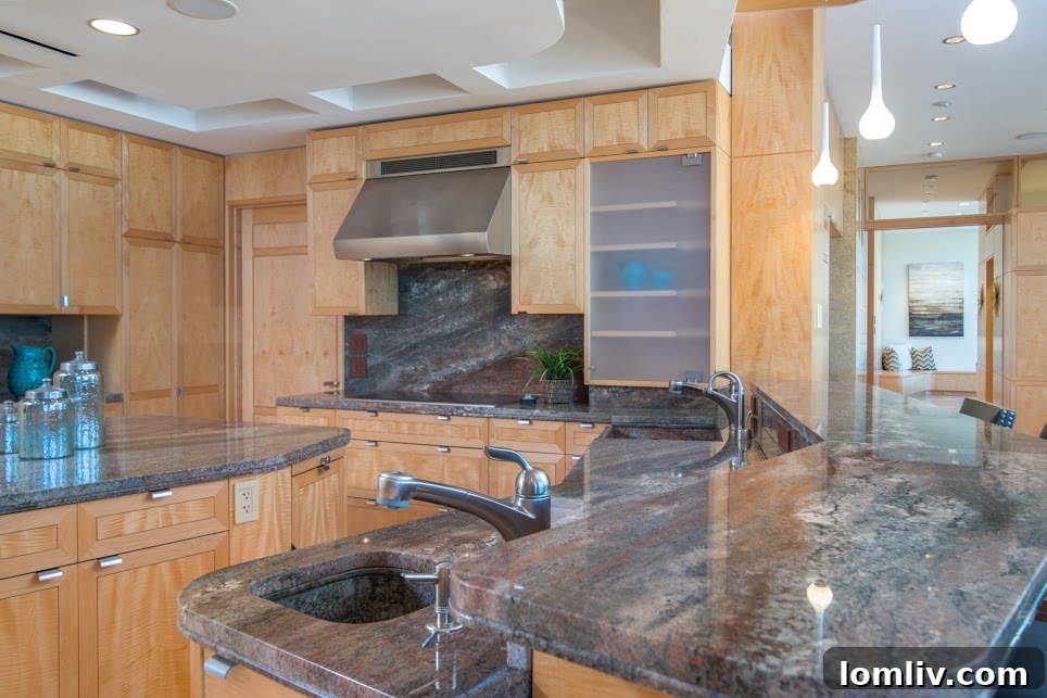 Grand Treviso Penthouse Kitchen Details with Wolf and Sub Zero Appliances