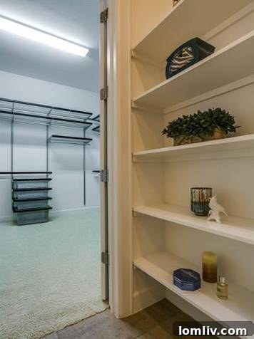 Organized Master Closet with Built-in Storage