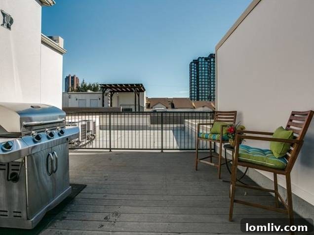 Private Rooftop Deck with City Views in Uptown Dallas