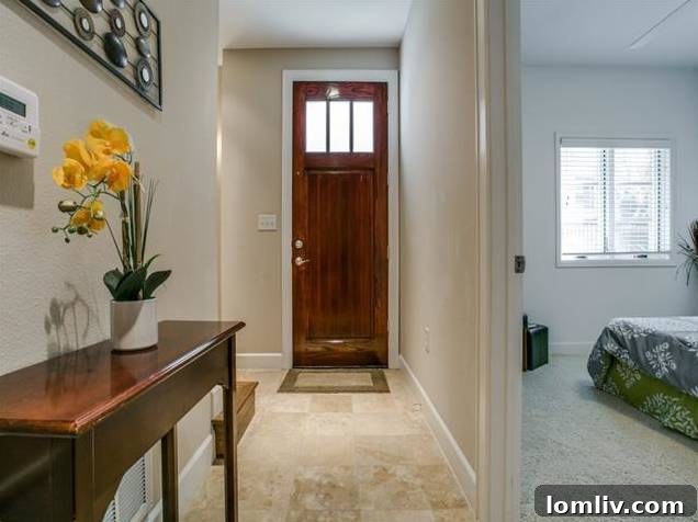 Elegant Foyer and Entryway of Dallas Townhome